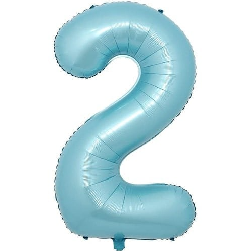 Folyo Balon Mavi 2 34 İnç 76 Cm